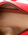 Calfskin Matelasse Small GG Marmont Chain Shoulder Bag Hibiscus Red