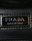 Saffiano Travel Medium Brique Crossbody Bag Black