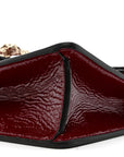 Crinkled Patent Mini Dionysus Shoulder Bag Rosso Ancora Red