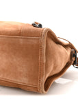 Waxed Suede Calfskin Classic Hardware Small Le City Camel