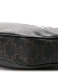 Triomphe Canvas Medium Messenger Bag Black