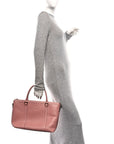 Soft MicroGCCIssima Medium Zippered Satchel Soft Pink