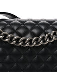 Caviar Quilted New Medium Boy Flap Black