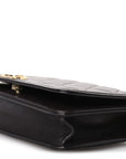 Caviar Quilted Boy Wallet On Chain WOC Dark Brown