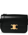 Shiny Calfskin Medium Triomphe Black