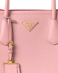 Saffiano Cuir Medium Double Bag Cammeo Rosa