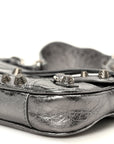 Metallic Agneau Arena Small Le Cagole Sling Bag Silver