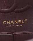 Lambskin Quilted Small Double Flap Black