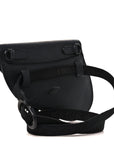 Ultra Matte Calfskin Saddle Belt Bag Black