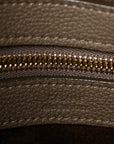 Soft Grained Calfskin Small Belt Cabas Phantom Taupe