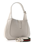 Sea Calfskin Web Small Jackie Shoulder Bag Sphinx
