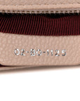 Grained Calfskin Medium D1ORama Flap Bag Nude