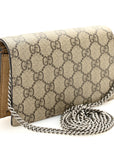 GG Supreme Monogram Super Mini Dionysus Shoulder Bag Taupe