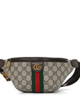 GG Supreme Monogram Web Small Ophidia Belt Bag Beige Ebony New Acero