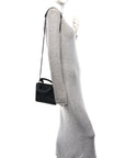 Ultra Matte Calfskin Cannage Mini Lady D1OR Black