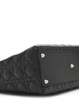 Lambskin Cannage Large Lady D1OR Black