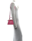 Stingray Shiny Nappa Petite Peekaboo I SEE U Satchel Ciclamino Pilar