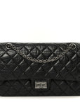 Aged Calfskin Quilted 2.55 Reissue 225 Flap Black