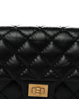 Aged Calfskin Quilted 2.55 Reissue Chain Waist Bag Black