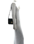 Shiny Calfskin Medium Triomphe Black
