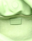 Nappa Calfskin Flamenco Knot Clutch Green