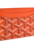 Goyardine Saint Sulpice Card Holder Orange