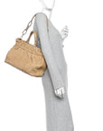 Gaufre Lambskin Cannage Delices Tote Beige