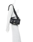 Econyl Cuoio Romano Multipocket Baguette Black