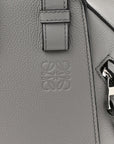 Grained Calfskin Mini Hammock Shoulder Bag Pearl Grey