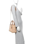Raffia Medium Lady D1OR Bag Beige