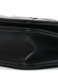 Lambskin Quilted All About CHNL Charm Wallet On Chain WOC Black