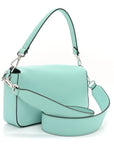 X TIFFANY Nappa Silver Baguette Blue Tiffany Silver