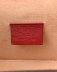 Azalea Calfskin Small Padlock Bamboo Shoulder Bag Romantic Cerise