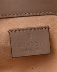 Calfskin Matelasse Super Mini GG Marmont Shoulder Bag Porcelain Rose