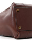 Supple Shiny Lambskin Large New Luggage Brick
