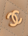 Caviar Quilted Wallet on Chain WOC Beige