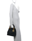 Nylon Cannage Medium Lady D1OR Black