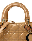 Patent Cannage Large Lady D1OR Dark Beige