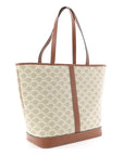Triomphe Canvas Calfskin Medium Cabas Bag Grege