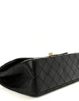 Aged Calfskin Quilted 2.55 Reissue 225 Flap Black