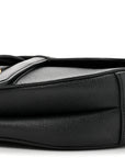 Grained Calfskin Saddle Bag Black