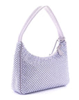 Satin Crystal Mini Re-Edition 2000 Bag Glicine