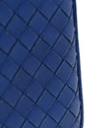 Nappa Intrecciato Zip Around Wallet Cobalt