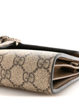 GG Supreme Monogram Mini Dionysus Chain Wallet Beige Taupe