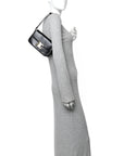 Shiny Calfskin Triomphe Shoulder Bag Black