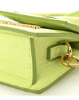 Calfskin Crocodile Embossed Le Chiquito Light Green