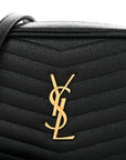 Grain De Poudre Matelasse Monogram Mini Lou Camera Bag Black