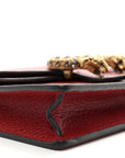 Calfskin Super Mini Dionysus Shoulder Bag Hibiscus Red