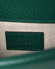 Dollar Calfskin Crystal Mini Dionysus Top Handle Bag Emerald