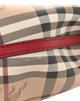 Haymarket Check Colours Small Lorne Bucket Crossbody Poppy Red